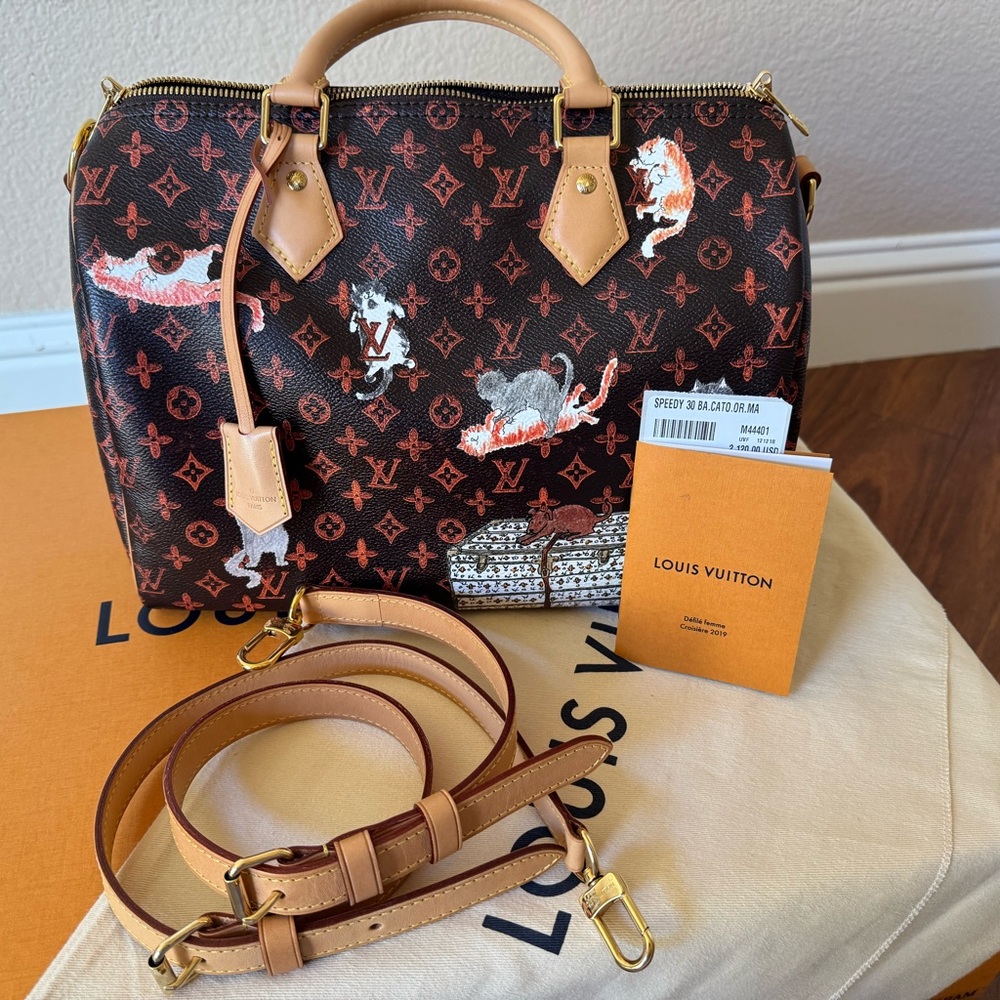 Louis Vuitton Speedy 30 Grace Coddington Cartogram Collection